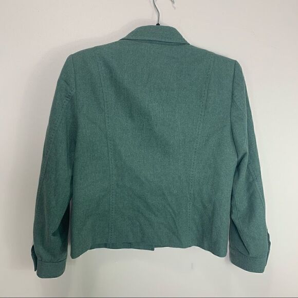 SALE💚Pendleton wool jacket green size 6 petite - Picture 8 of 11
